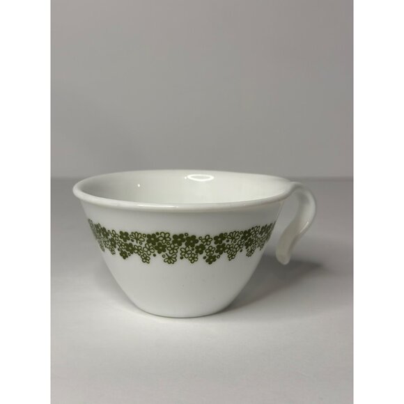 VTG Corelle Spring Blossom Green “Crazy Daisy” Coffee Tea Cups Set of 4 Kitchen - Picture 6 of 7